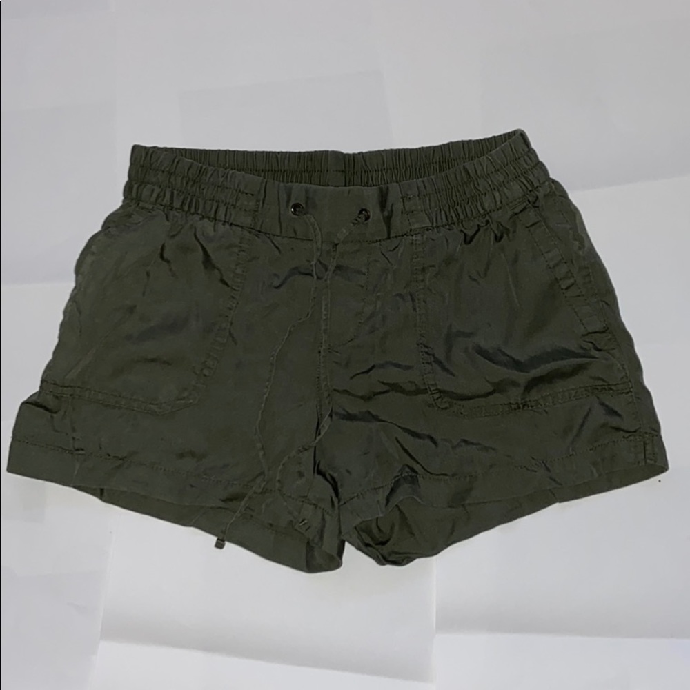 army green shorts